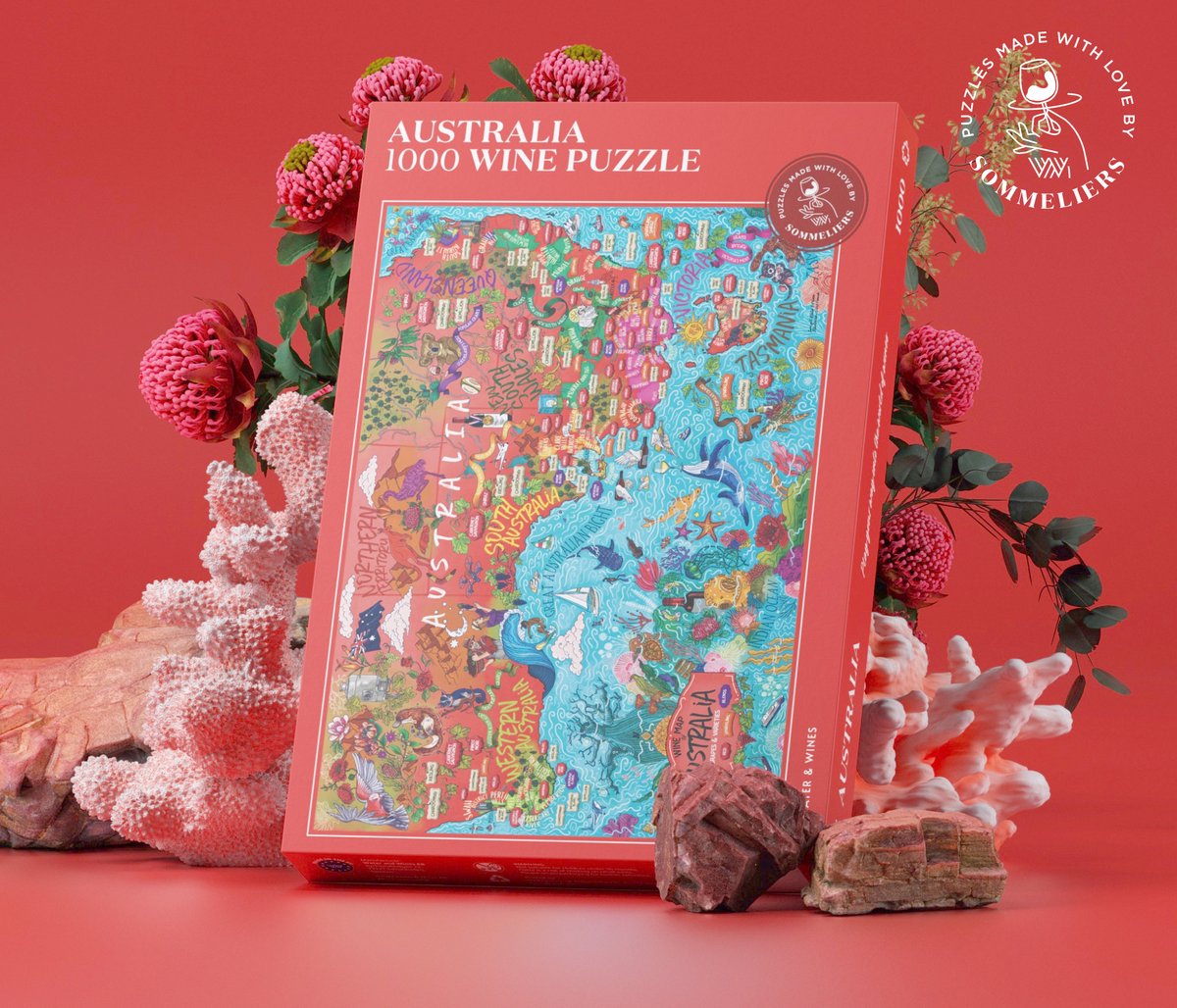 Puzzel Australië | Wijnpuzzel | Wijngebieden Australië | legpuzzel